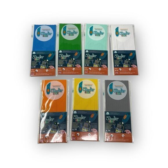 3Doodler Start Refill Plastic Filament For 3D Pen Lot of 7 Packs - Picture 1 of 9